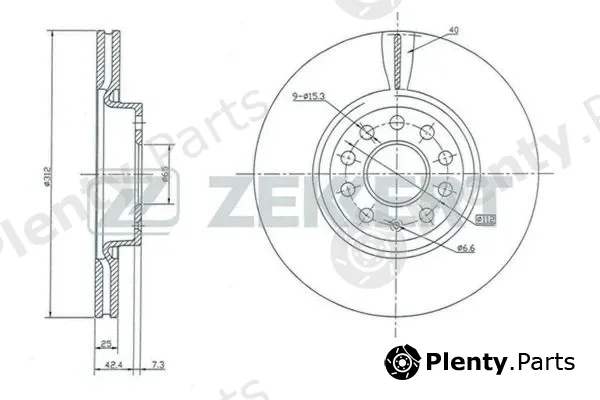 Zekkert BS-5016 — Brake Disc