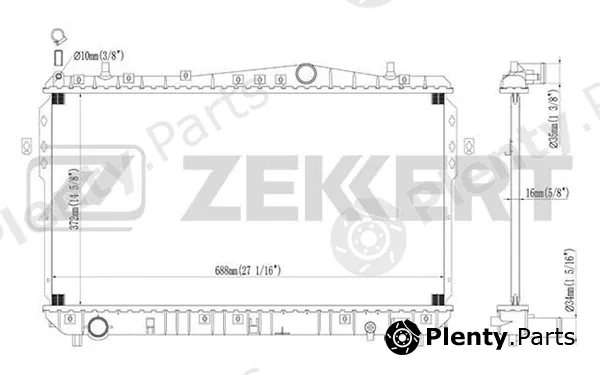 Zekkert MK-1094 — Radiator, engine cooling