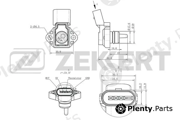 Zekkert SE-2014 — Mass Air Flow Sensor