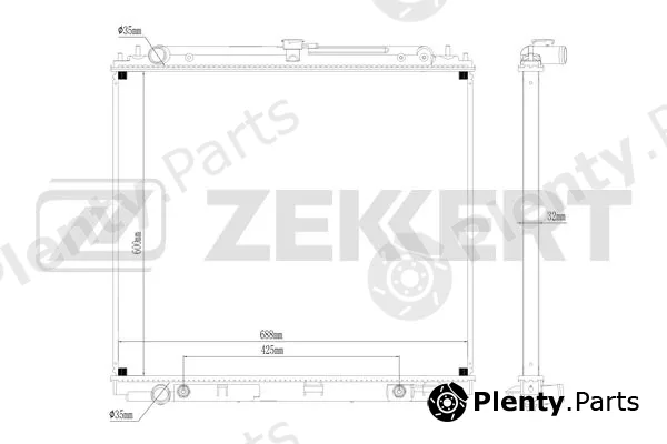 Zekkert MK-1098 — Radiator, engine cooling