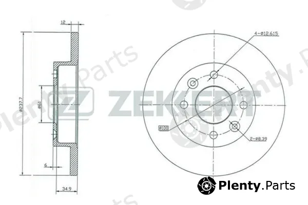 Zekkert BS-5105 — Brake Disc