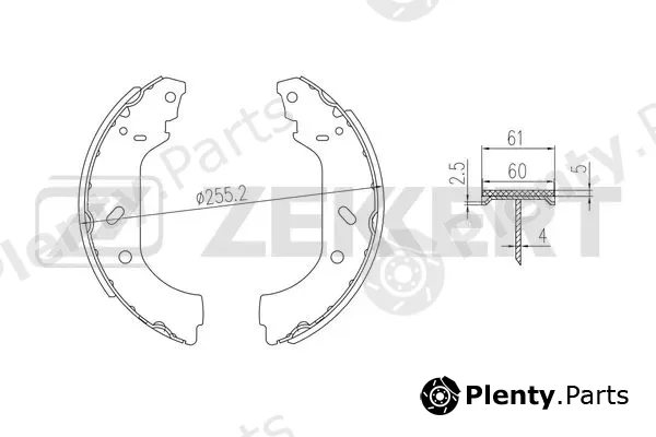 Zekkert BK-4370 — Brake Shoe Set