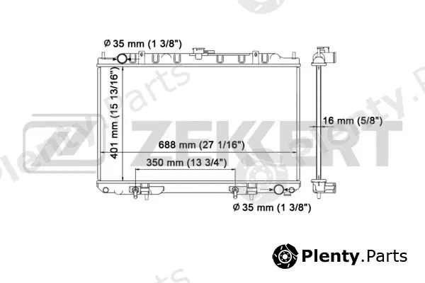 Zekkert MK-1147 — Radiator, engine cooling