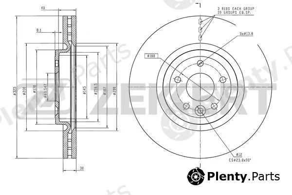 Zekkert BS-6567 — Brake Disc