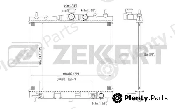 Zekkert MK-1179 — Radiator, engine cooling