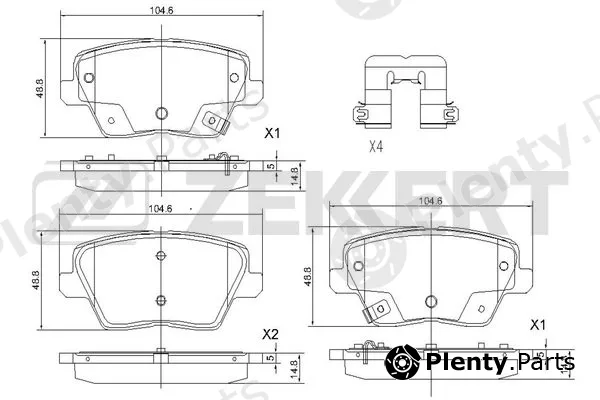 Zekkert BS-1238 — Brake Pad Set, disc brake