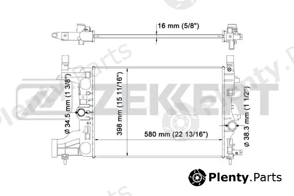 Zekkert MK-1011 — Radiator, engine cooling
