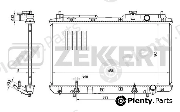 Zekkert MK-1099 — Radiator, engine cooling