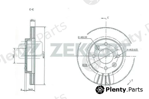 Zekkert BS-5106 — Brake Disc