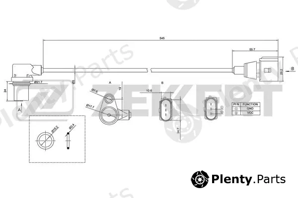 Zekkert SE-4001 — Sensor, crankshaft pulse