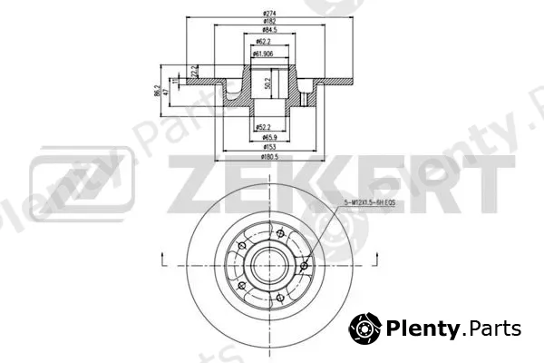 Zekkert BS-5998BZ — Brake Disc