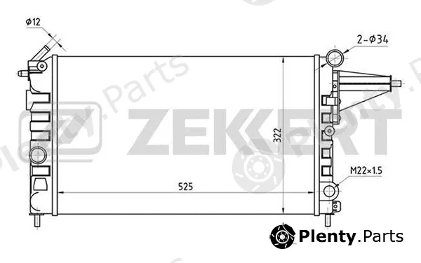 Zekkert MK-1014 — Radiator, engine cooling