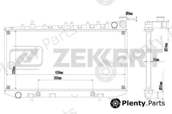 Zekkert MK-1567 — Radiator, engine cooling