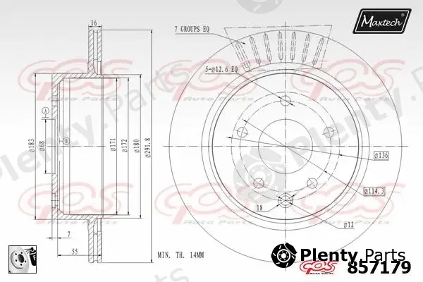 Maxtech A0101017 — Repair Set, piston/sleeve Power XPlus