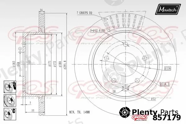 Maxtech A0101020 — Repair Set, piston/sleeve Power XPlus