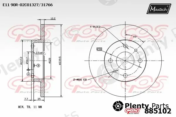 Maxtech 70200491 — Repair Kit, brake caliper