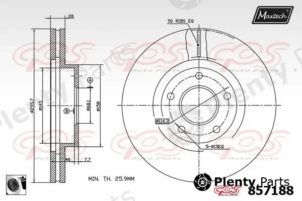 Maxtech C0101402 — Circlip, piston pin