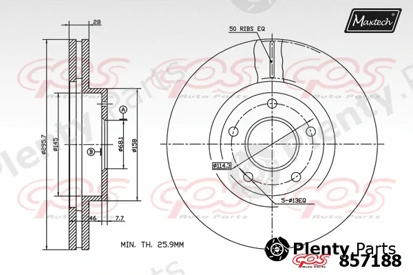 Maxtech C0101401 — Circlip, piston pin