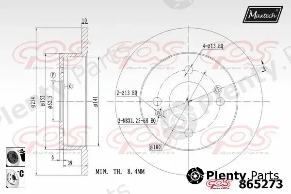 Maxtech 70200248 — Repair Kit, brake caliper
