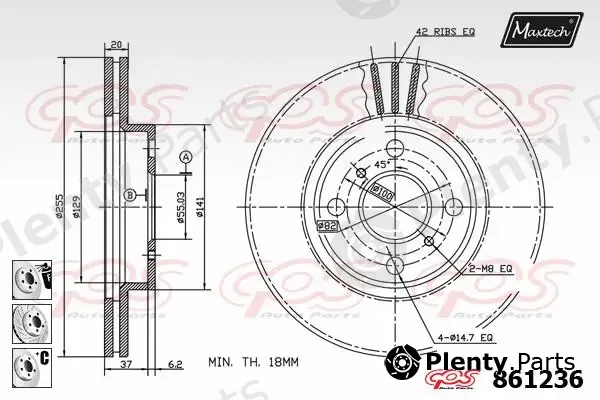Maxtech R0101704 — Piston Ring Kit