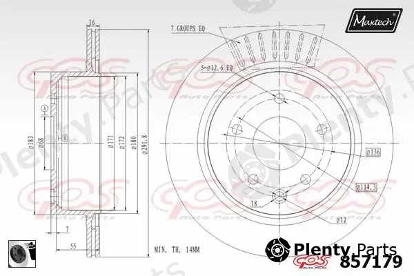 Maxtech A0101015 — Repair Set, piston/sleeve Power Plus
