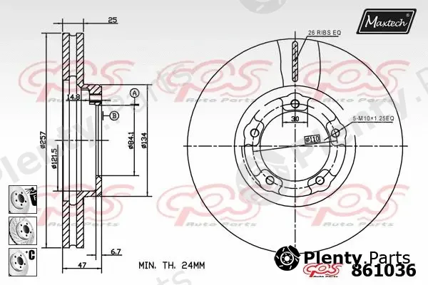 Maxtech 70200106 — Repair Kit, brake caliper