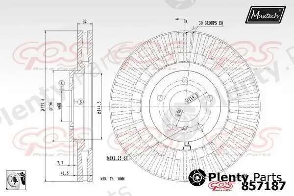 Maxtech C0101312 — Piston