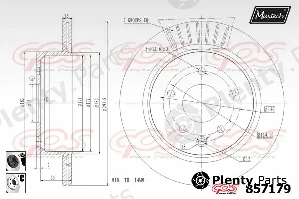 Maxtech A0101018 — Repair Set, piston/sleeve Power Plus