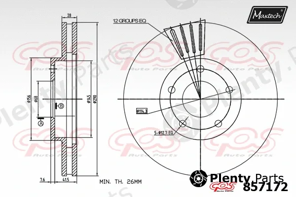 Maxtech C0104302 — Piston