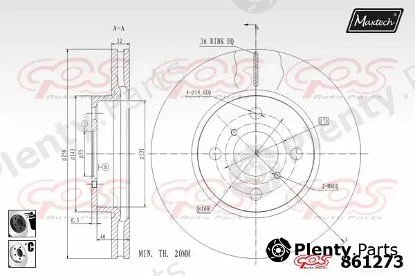 Maxtech R0101711 — Piston Ring Kit