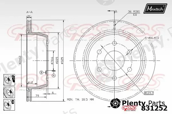 Maxtech 71810056 — Guide Bolt, brake caliper