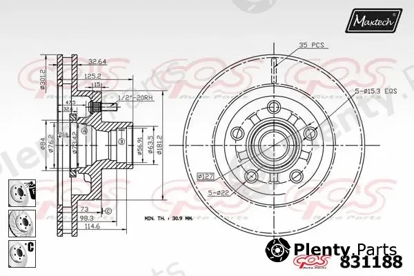 Maxtech 6274513 — Brake Caliper