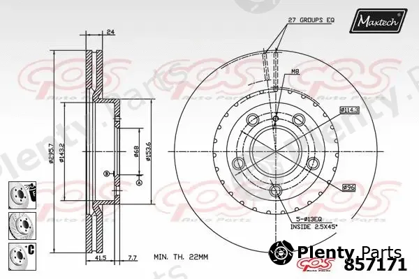 Maxtech C0104002 — Sleeve Kit, engine