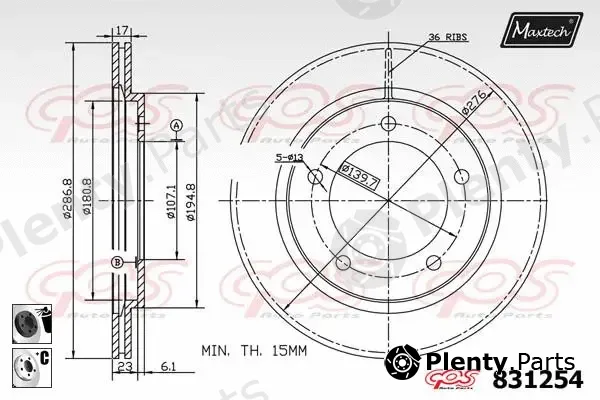 Maxtech 71810091 — Guide Bolt, brake caliper