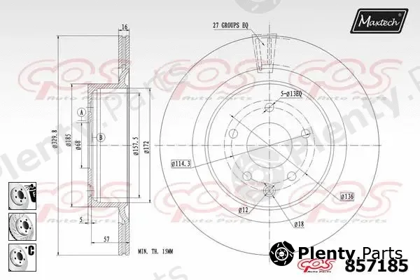 Maxtech C0101017 — Sleeve Kit, engine