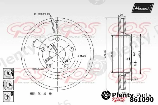 Maxtech C0102615 — Piston Ring