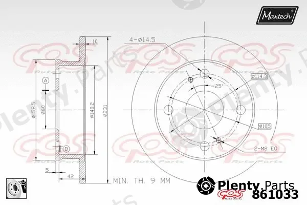 Maxtech 71810146 — Guide Bolt, brake caliper