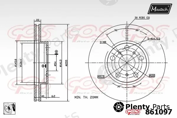 Maxtech 71810232 — Guide Bolt, brake caliper