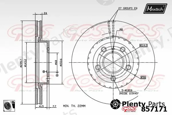 Maxtech C0102613 — Piston Ring