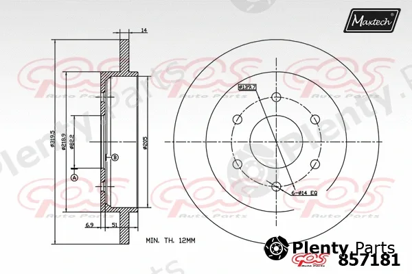 Maxtech A0102001 — Repair Set, piston/sleeve Standard Plus