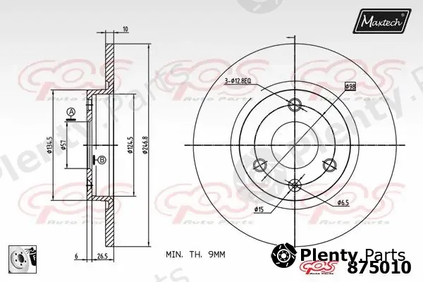 Maxtech 71810097 — Guide Bolt, brake caliper
