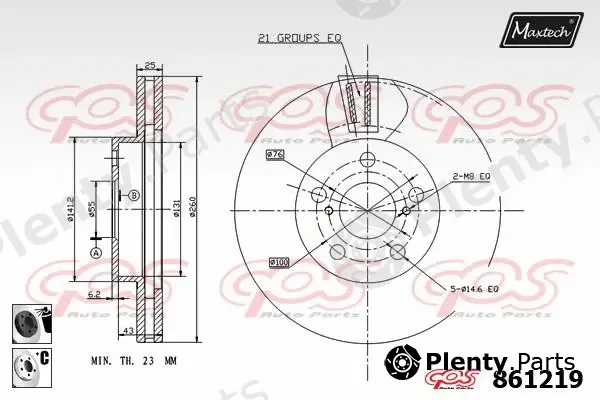 Maxtech C0101602 — Piston Ring