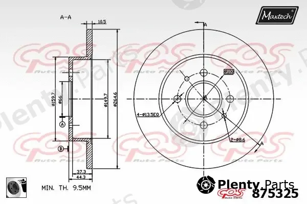 Maxtech 70200249 — Repair Kit, brake caliper
