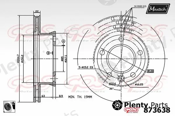 Maxtech 5232003 — Steering Knuckle, wheel suspension