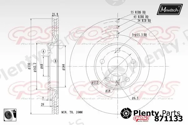 Maxtech 71810131 — Guide Bolt, brake caliper