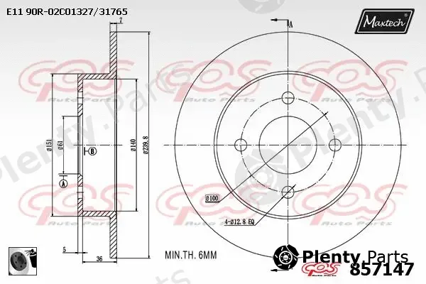Maxtech 70203053 — Repair Kit, brake caliper