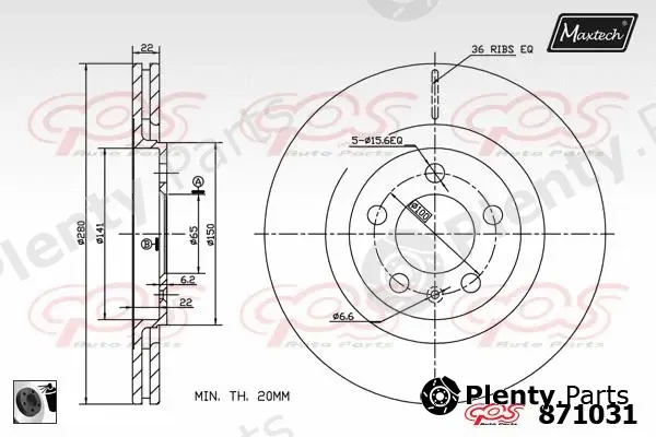 Maxtech R0104701 — Piston Ring Kit