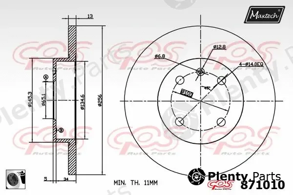 Maxtech R0101708 — Piston Ring Kit
