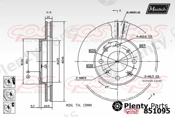 Maxtech C0101627 — Piston Ring