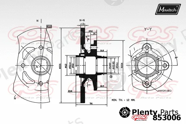 Maxtech 70200879 — Repair Kit, brake caliper